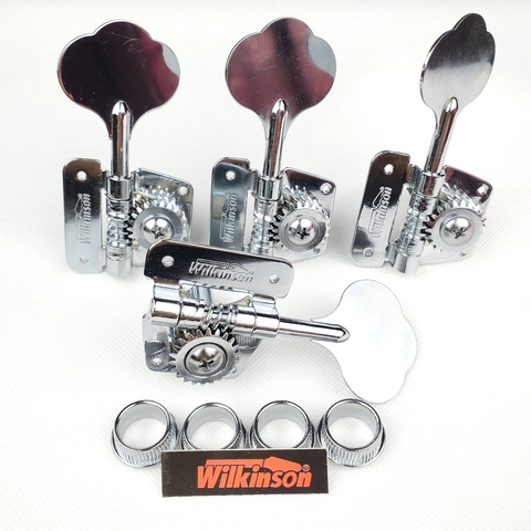 Open Frame Electric Bass Machine Heads Tuners Wilkinson Tuning Peg Chrome Silver for bass WJBL-200  from korea ► Photo 1/6