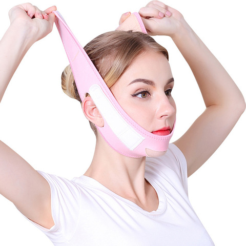 Face Slim V-Line Lift Up Mask Cheek Chin Neck Slimming Thin Belt Strap Beauty Delicate Facial Thin Face Mask Slimming Bandage ► Photo 1/6