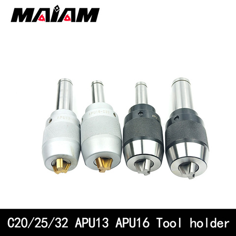 1pcs 100% new C20 C25 C32 APU13 APU16 tool holder C apu series 0.05 precision CNC integrated self-tightening lathe tools holder ► Photo 1/6