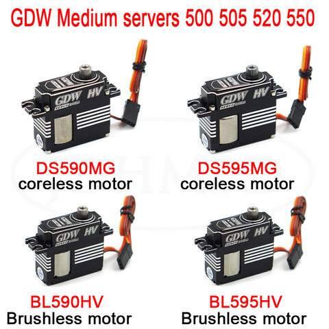 GDW DS590MG DS595GMG BL590HV BL595HV  brushless motor Digital Coreless Swashplate Servo For 500 505 520 550 RC Helicopter ► Photo 1/5