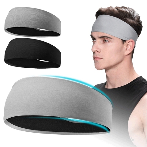 Sweatband for Men Women Elastic Sport Hairbands Head Band Yoga