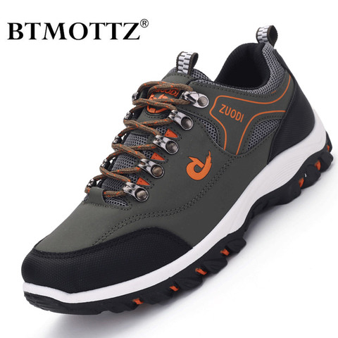 Men Treking Shoes Round Toe Climbing Hiking Shoes Outdoor Sneakers Breathable Men Trainers Comfortable Walking Casual Men Shoes ► Photo 1/6