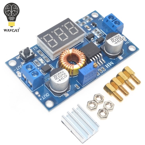 WAVGAT 5A 75W XL4015 DC-DC Converter Adjustable Step-Down Module 4.0-38V to 1.25V-36V DIY Adjustable Power Supply ► Photo 1/6