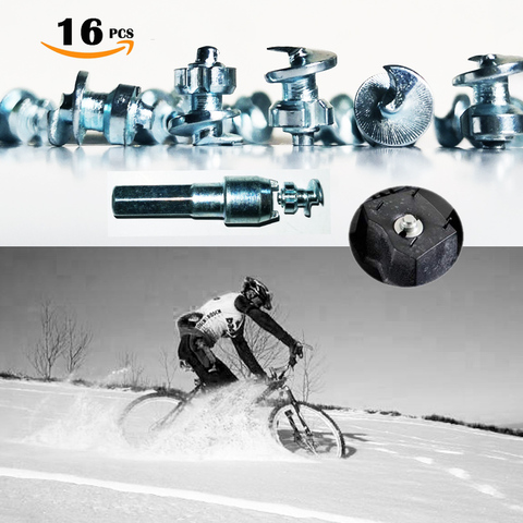 16pcs Tyre Spikes for Bicycle Shoes Boots Motorbike Racing Spikes for fatbike screw in Car Tire Studs Tungsten Tipped Fishing ► Photo 1/6