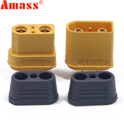 5 / 10 / 20 / 50 Pairs Amass XT90I Plug Connectors 4.5mm Gold Bullet Plated Connector Plug Male Female For RC Model Battery ► Photo 1/6