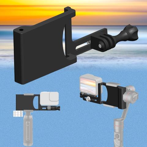 2022 NEW Aluminum Aloy Gimbal Splint Adapter Plate for DJI MOZA Camera Stabilizers for GOPRO Hero 8 7 6 YI SJ Action Camera ► Photo 1/6