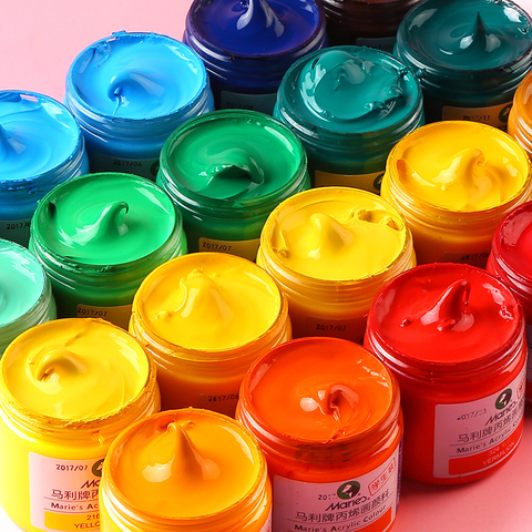 Acrylic Water-Base Screen Printing Inks Stencil Suitable for Silk Screen Printing Into Clothes/Cardboard/Fabric/Paper DIY Tools ► Photo 1/6