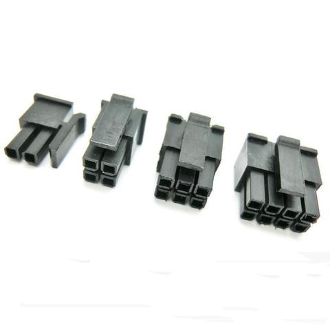 3-10PCS 2/4/6/8/10/12/14/16/18/20/24Pin  Molex 4.2 Pitch ATX Male Connector Plug Computer ATX Power Car 5777 Black ► Photo 1/1