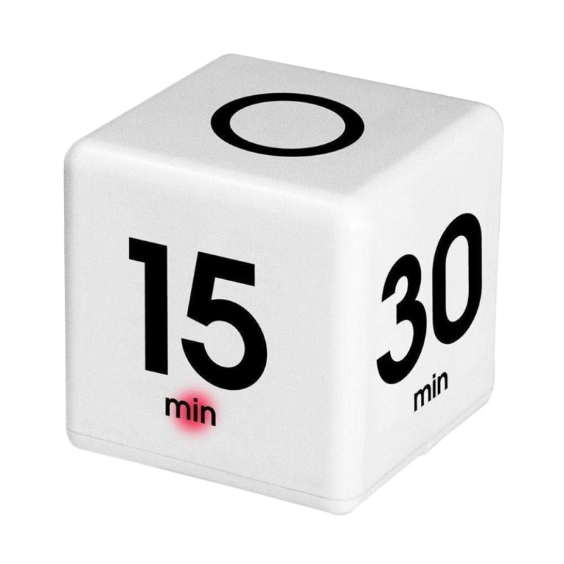 Clock Timer Alarm Cube Digital 5,15,30,60 Minutes Management Kitchen Timers