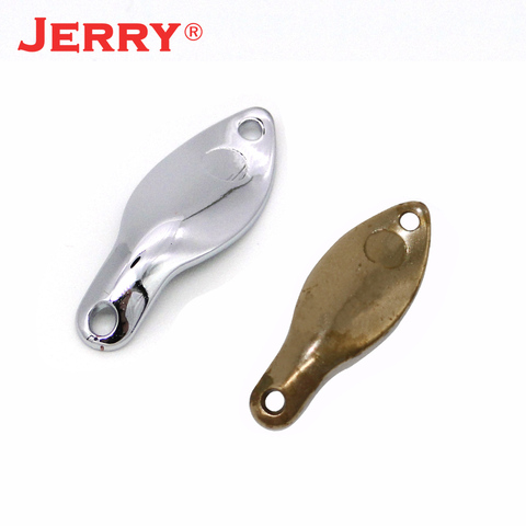 Jerry 50pcs 0.5g 0.8g 1.3g 2.5g ultralight micro trout spoons unpainted blank fishing lures pesca spinner baubles glitters ► Photo 1/6