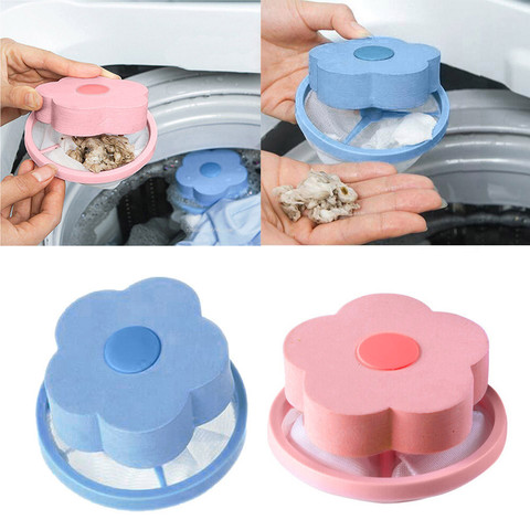 New Washing Machine Hair Removal Catcher Filter Mesh Pouch Cleaning Balls Bag Dirty Fibers Collector Filter Laundry Ball Discs ► Photo 1/6
