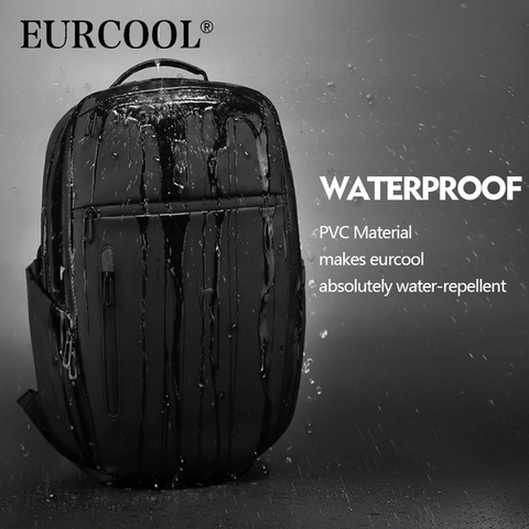 EURCOOL 2022 NEW Travel Backpack with Shoe Pocket Multifunction Men Teenager 15.6