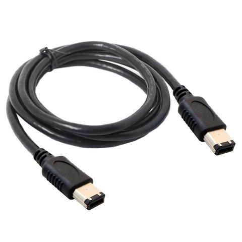 IEEE1394A Data Cable IEEE 1394 6P to 6P 6P-6P 6 Pin to 6Pin Industrial Camera Cable Firewire 400 Mbps 1.5m 3m 5m 10m ► Photo 1/4