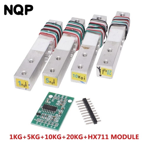 Load Cell 1KG 5KG 10KG 20KG HX711 AD Module Weight Sensor Electronic Scale Aluminum Alloy Weighing Pressure Sensor ► Photo 1/6