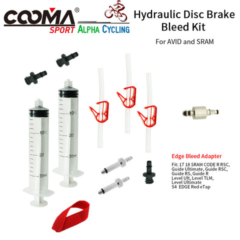 Bicycle Hydraulic Brake Bleed kit for AVID and SRAM S4 EDGE code GUIDE rsc R Level ULT tlm Red eTap, Basic Version, V0.8 ► Photo 1/5