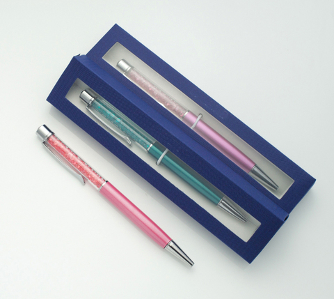 Creative Diamond on top Crystal ballpoint pen with gift box case promotional items gift pen ► Photo 1/6