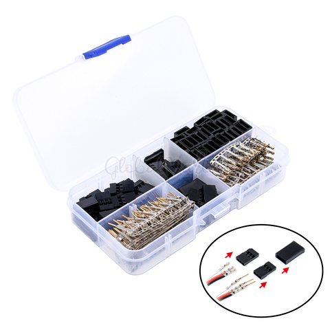 30 Sets Servo Plug Male Female Connector Crimp Pin Kit Compatible for Hitec Spektrum RC Parts ► Photo 1/6