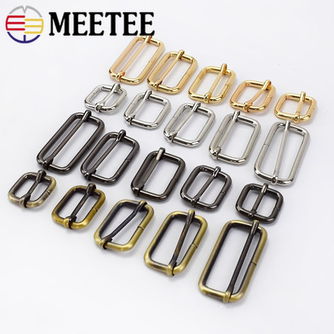 10/20pcs 16-50mm Metal Slides Tri-glides Roller Pin Buckles Handbag Strap Slider Adjuster Belt Buckle DIY Bag Garment Accessoies ► Photo 1/6