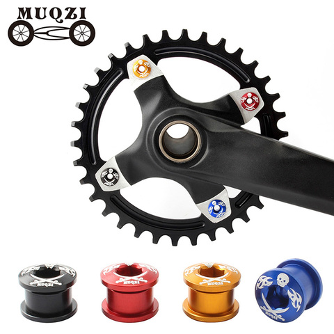 MUQZI 5PCS MTB Road Bike Chainring Screws Crank Bolts Single Double Disc 7075 Aluminum Alloy Bicycle Crankset Chain Wheel Screws ► Photo 1/6