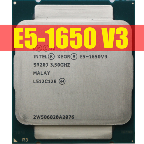 Intel Xeon E5 1650 V3 3.5GHz 6 Core 15Mb Cache LGA2011-3 CPU E5 1650-V3 Processor E5 1650V3 CPU ► Photo 1/3