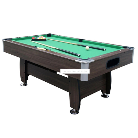 American Style 7 feet Wood Billiard Table With 16pcs Balls 2 Cue Modern Strong Frame leg Sport Equipment Snooker SUB-8446R-1LZ ► Photo 1/4