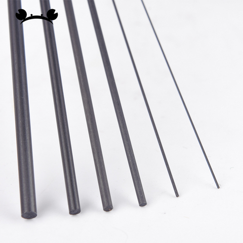 5pcs/lot Carbon Fiber Rods 0.5mm 0.8mm 1mm 1.5mm 2mm 2.5mm 3mm 4mm Length 200mm 400mm Fibra de carbono ► Photo 1/4