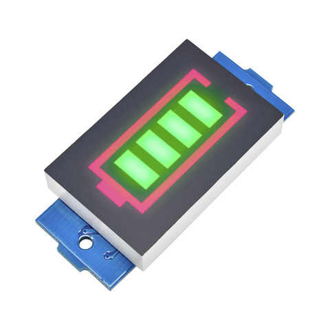 1S/2S/3S/4S 18650 Li-po Li-ion Lithium Battery Packs Battery Capacity Indicator Meter Power Level Tester Module Green Display ► Photo 1/6