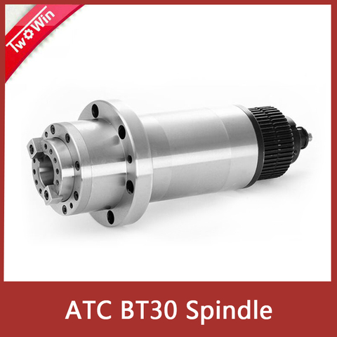 BT30 Spindle ATC Spindle CNC Milling Spindle BT30 Spindle Motor 220V with Belt+ Drawbar ► Photo 1/1