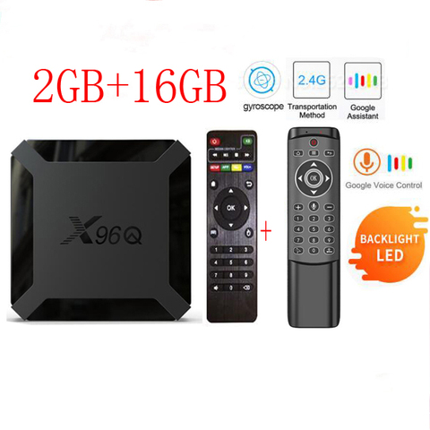 X96Q new Android 10.0 X96 Q Smart TV BOX Allwinner H313 Quad Core 2GB 16GB 2.4G WIFI Mini box NO BT Set-Top Box 1GB 8GB TX6S ► Photo 1/6