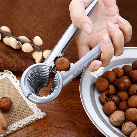 Alloy Clamp Plier Cracker Nutcracker Sheller Crack almond Walnut Pecan Hazelnut Filbert Nut Kitchen Nut Sheller Clip Tools ► Photo 1/6