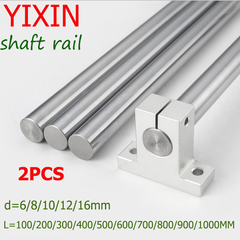 2pcs shaft rail linear rail 3d printer parts Cylinder Chrome Plated  Rods axis Linear round rod L 100 200 300 400 800 cnc WCS ► Photo 1/6