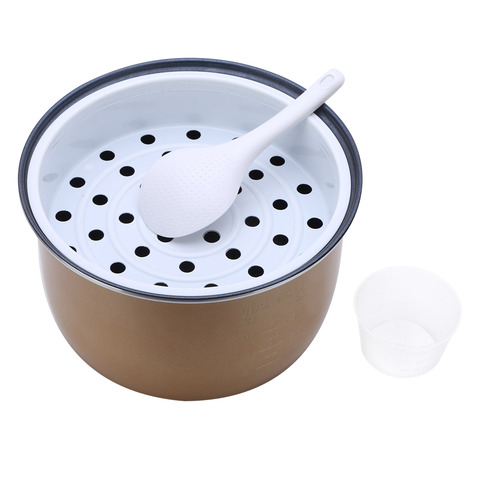 Non Stick Rice Cooker Inner Pot Interior Coated Liner Steamer Tray Spoon  Cup