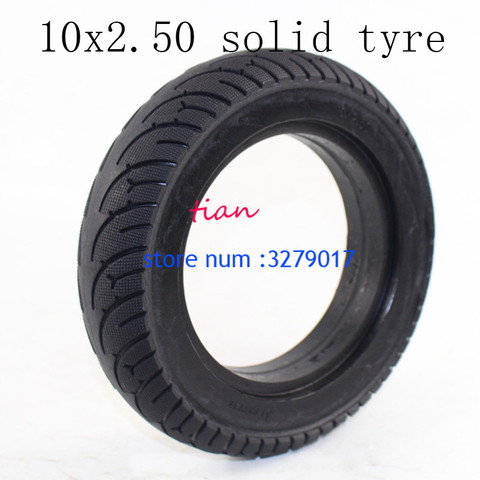 Free Shipping 10x2.50 Tubeless Wheel Tyres Solid Tyre Inflation Electric Scooter Tires for 8/10 Inch Electric Scooter Accessory ► Photo 1/6