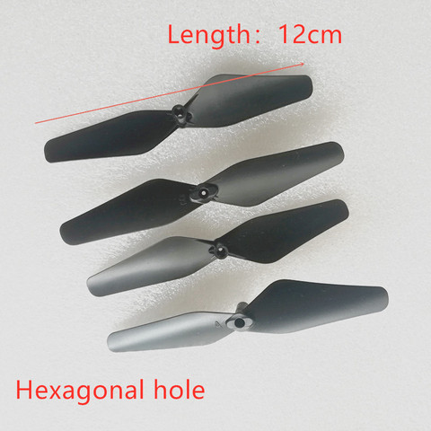 2 Pairs Drone CW/CCW Propeller Blades Quick-release Propellers 12cm Hexagonal RC Drone Spare Parts Replacement for RC Quadcopter ► Photo 1/2