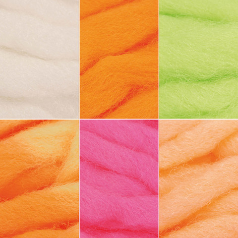 6Packs Egg Fly Tying Egg Yarn Trout Slamon Glow Bug Fly Tying Material Pink Yellow Orange White Blue Green ► Photo 1/5