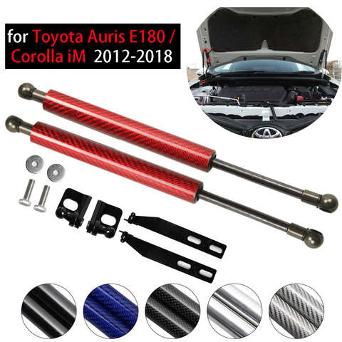 for Toyota Auris E180 2012-2022 For Toyota Corolla 2x Front Hood Bonnet Modify Gas Struts Lift Support Shock Damper ► Photo 1/6