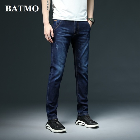 Batmo 2022 new arrival high quality elastic slim jeans men ,men's skiny jeans ,grey jeans men,plus-size 28-40 Y809 ► Photo 1/6