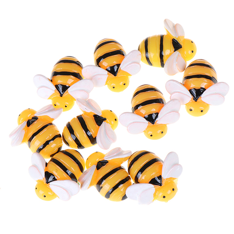 10 Pieces Flat Back Resin Cabochon Animal Bee DIY Flatback Scrapbooking Accessories Embellishment Decoration Craft Making 20mm ► Photo 1/6