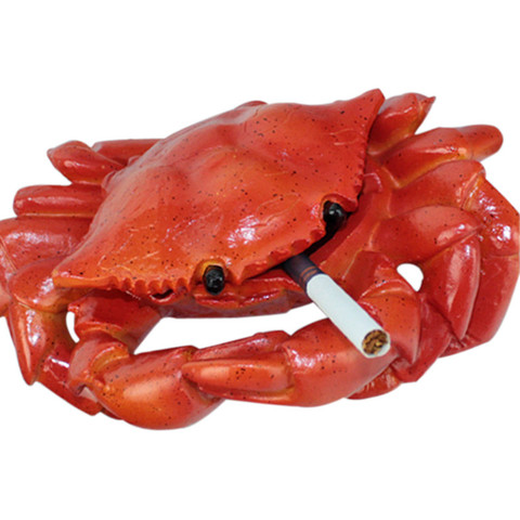 Crab Ashtray With Lid For Cigars And Cigarettes Creative Ash Holders Outdoors Or Indoors For Home Patio Table Modern Ashtrays ► Photo 1/6