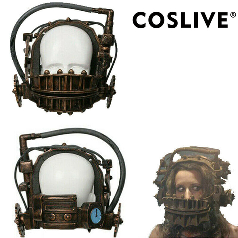 Coslive Scary SAW Reverse Bear Cosplay Helmet  Trap Bronze Soft Resin Mask 1:1Scale Movie Replica Costume Props Halloween Adults ► Photo 1/6