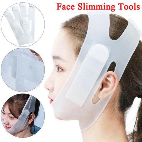 New Nano Silicone  Mask Lifting V Line Shape Face Lift UP Facial Bandage Mask Cheek Chin Neck Slimming Thin Bel ► Photo 1/6