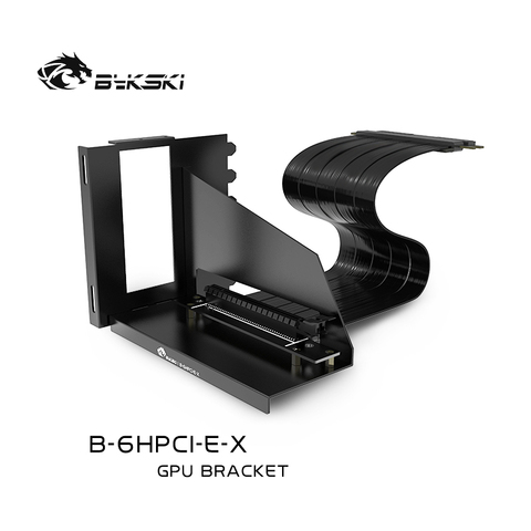 Bykski 25cm PC Graphics Cards PCI Express Connector Cable Reversing Bracket Riser Card 7 PCI-E Flexible Cable/vertical GPU mount ► Photo 1/6