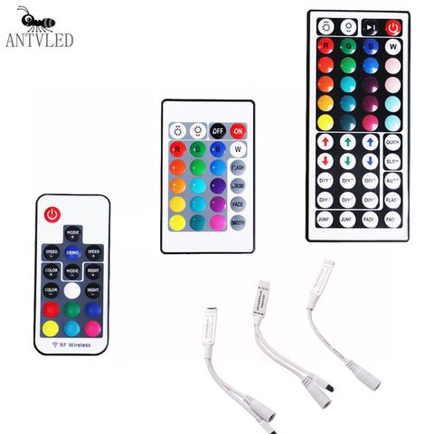 Led Controller  Mini17-Key  RF Controller/ Mini 24keys RGB  IR  Controller/44keys IR Remote Led Controller For 3528 5050 RGB Led ► Photo 1/5