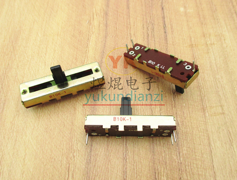 3.5 cm B500K shaft length 10mm mono 35mm mixer sliding potentiometer fader ► Photo 1/1