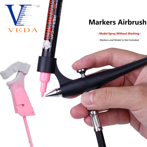Portable Airbrush For Models Marker Mini Aerografo Airbrush Spray Gun For Makeup Nail Art Airbrush Set Painting Modelling ► Photo 1/6