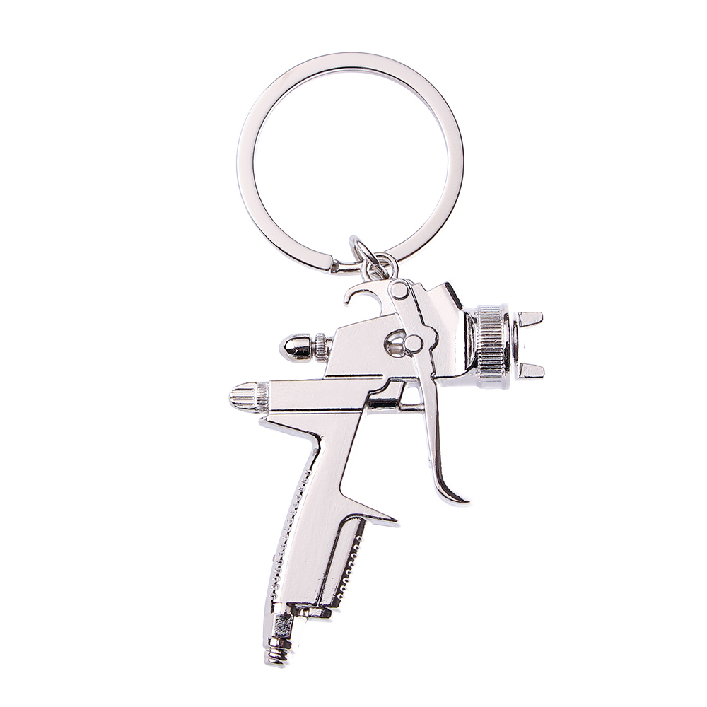 Water Spray Gun Shape Zinc Alloy Keychain Fashion Handbags Key Ring Key Fob 