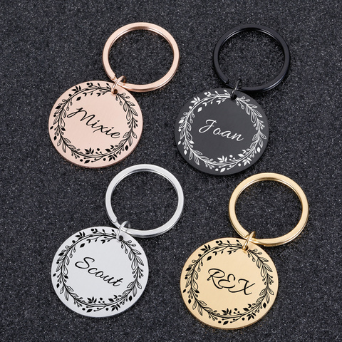 Personalized Dog Cat Pet ID Tags  Engraved Cat Puppy  Pet ID Name Number Address Collar Tag Pendant Pet Accessories ► Photo 1/5