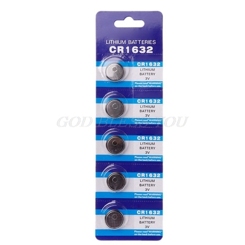 5PCS Button Battery CR1632 Lithium Coin Cell Batteries 3V LM1632 BR1632 ECR1632 CR 1632 Electronic Watch Toy Remote ► Photo 1/6