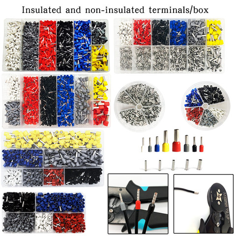 500/700/1200/1870PCS Insulated Core Terminal Block Wire End Wire Connector Electrical Crimping Terminator Set ► Photo 1/6