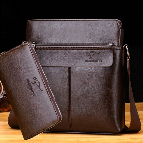 Men Tote Bags Set Brand New Fashion Man Leather Messenger Bag Male Cross Body Shoulder Business Bags For Men ► Photo 1/6